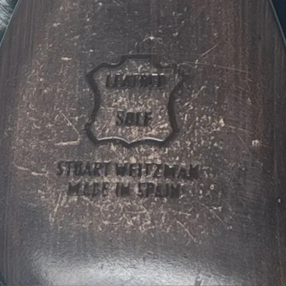 Stuart Weitzman Black Suede Pom-Pom Pumps Size 5M - Picture 8 of 10